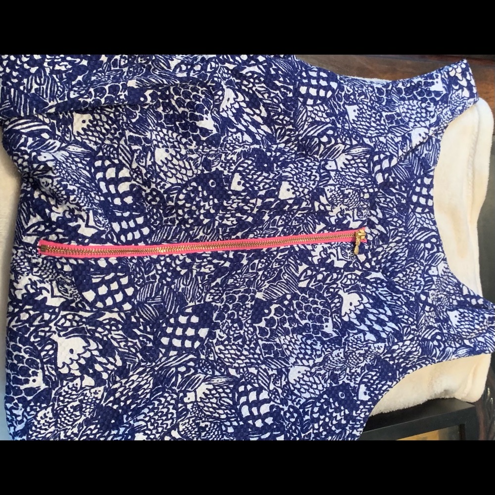 Lily Pulitzer dress with contrast back zipper
